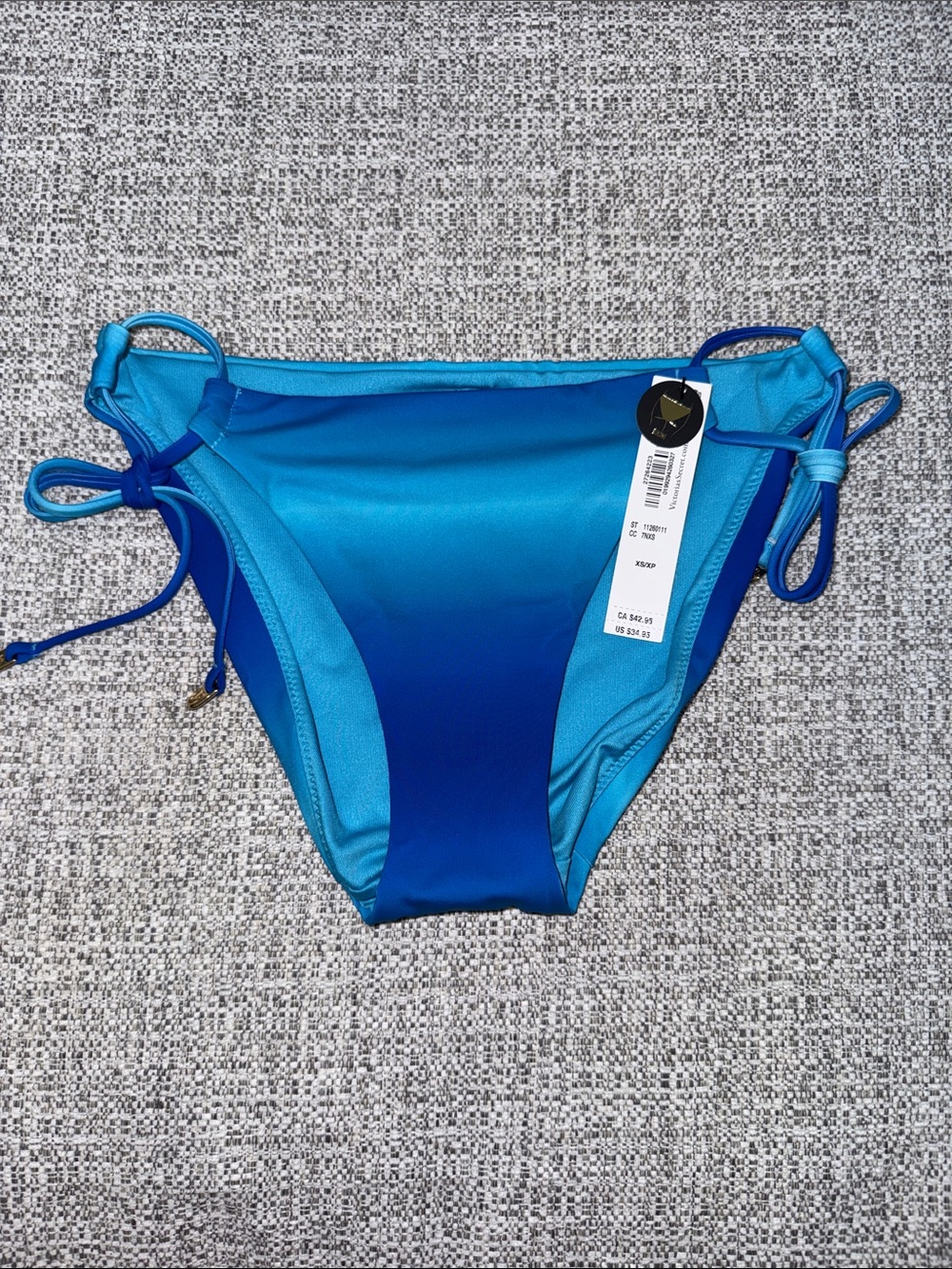 Victoria's Secret Blue Ombre Tie-Side Bikini Bottoms
